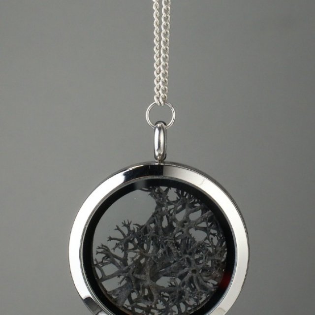 Amulet with black moss