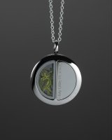 AMULET WITH OLIVE MOSS